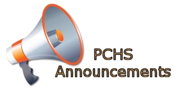 PCHS Announcements